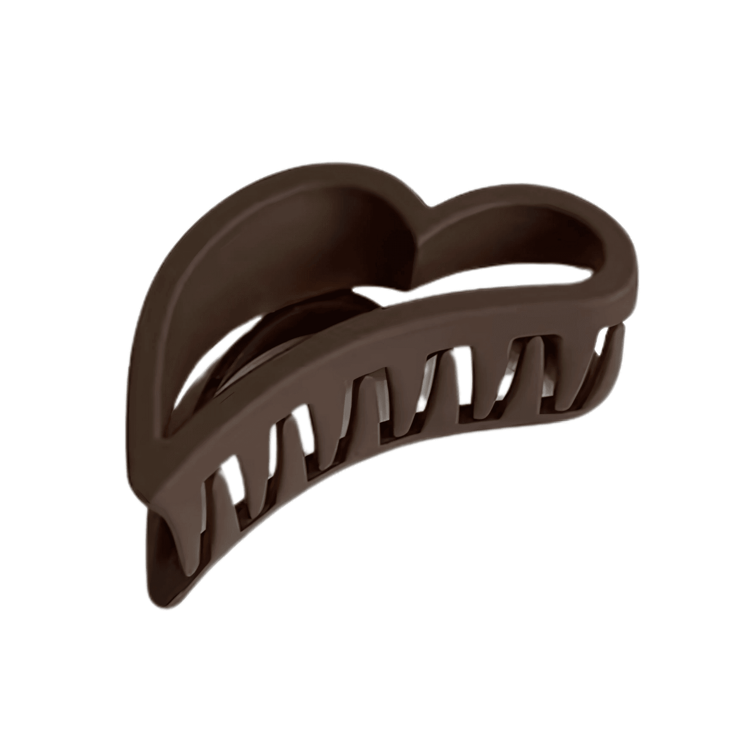 Heart-Shaped Matte Claw Clip - Gummia
